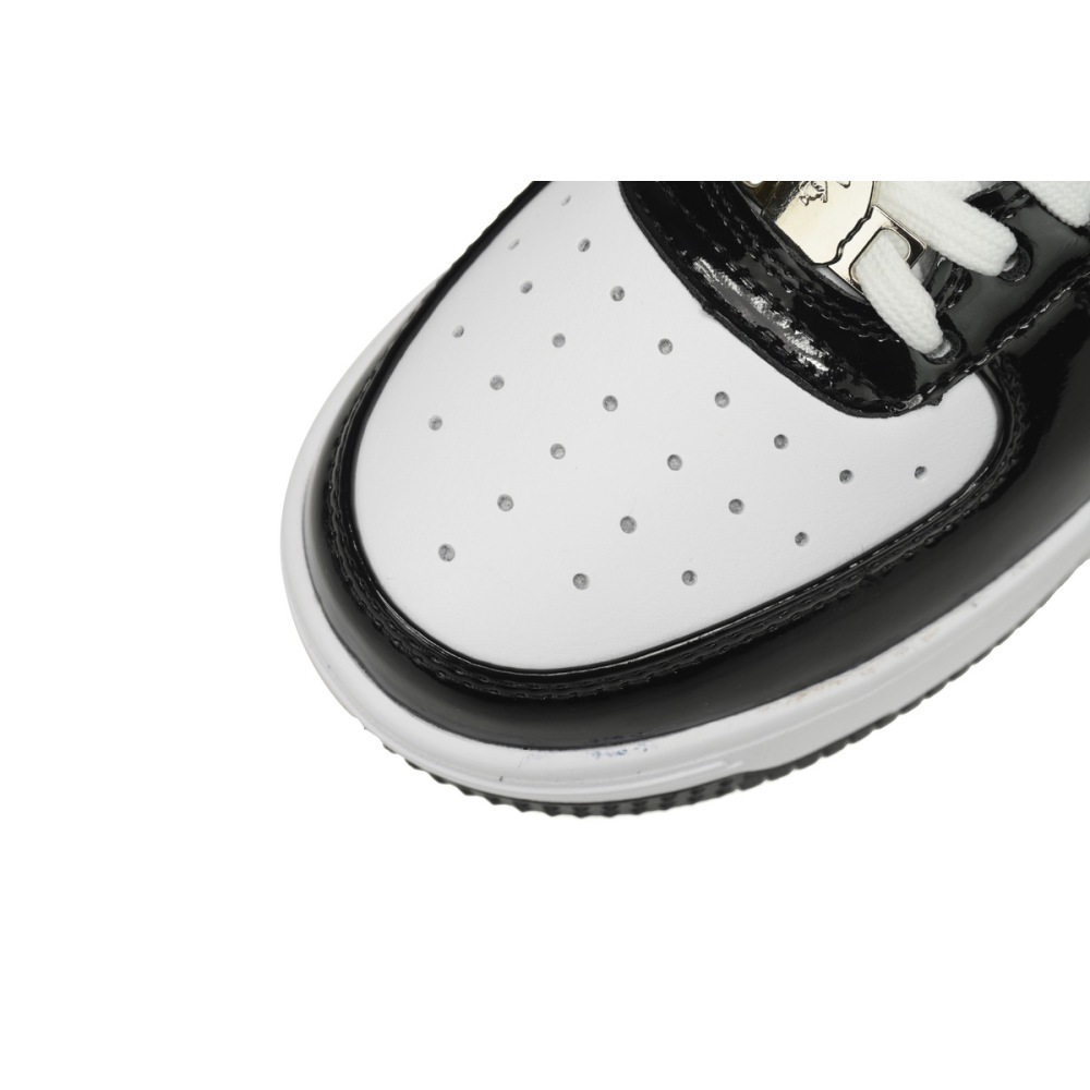 A Bathing Ape Bape Sta Low Black White 1H70-191-001
