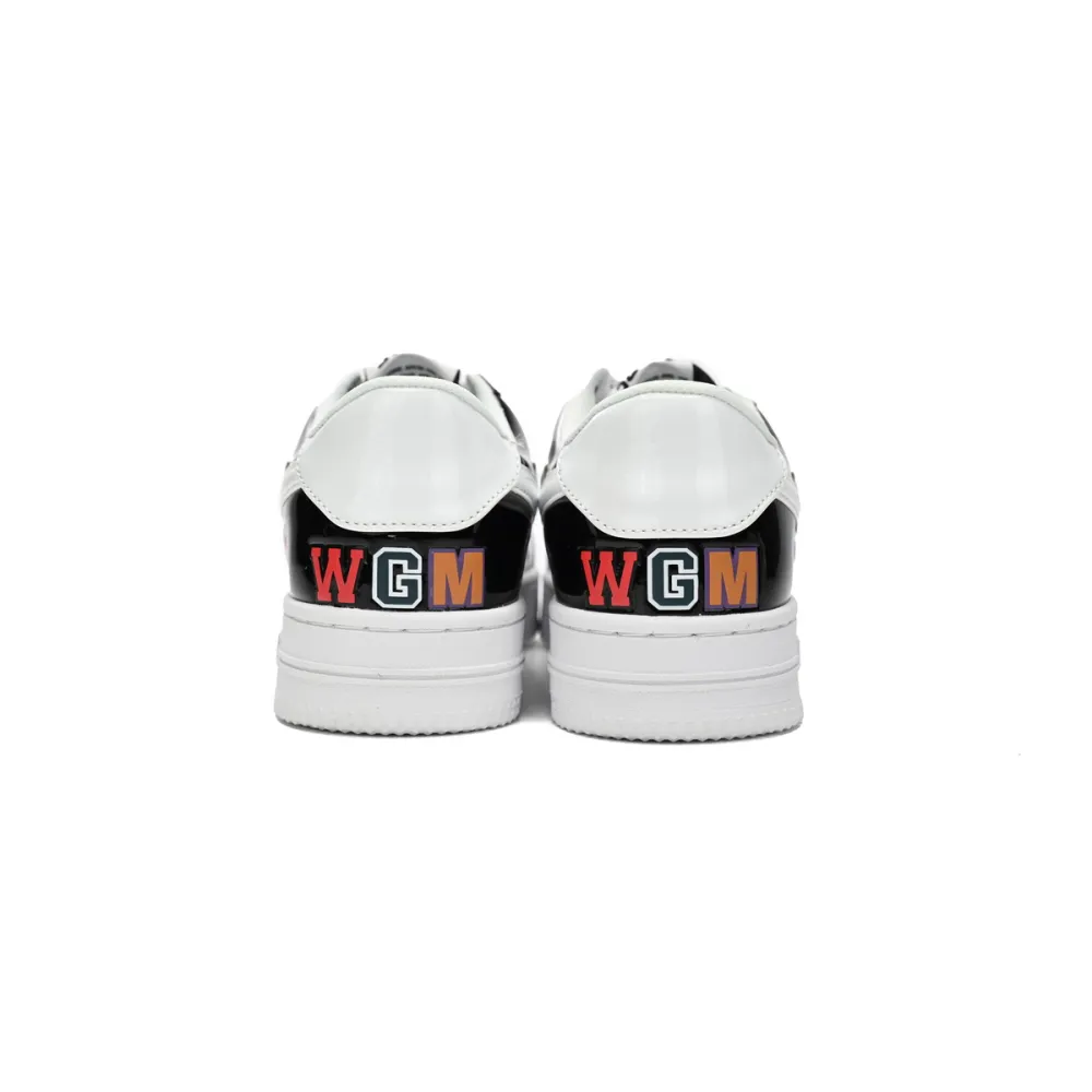 A Bathing Ape Bape Sta Low Color Block Shark Black  1H30-191-009 
