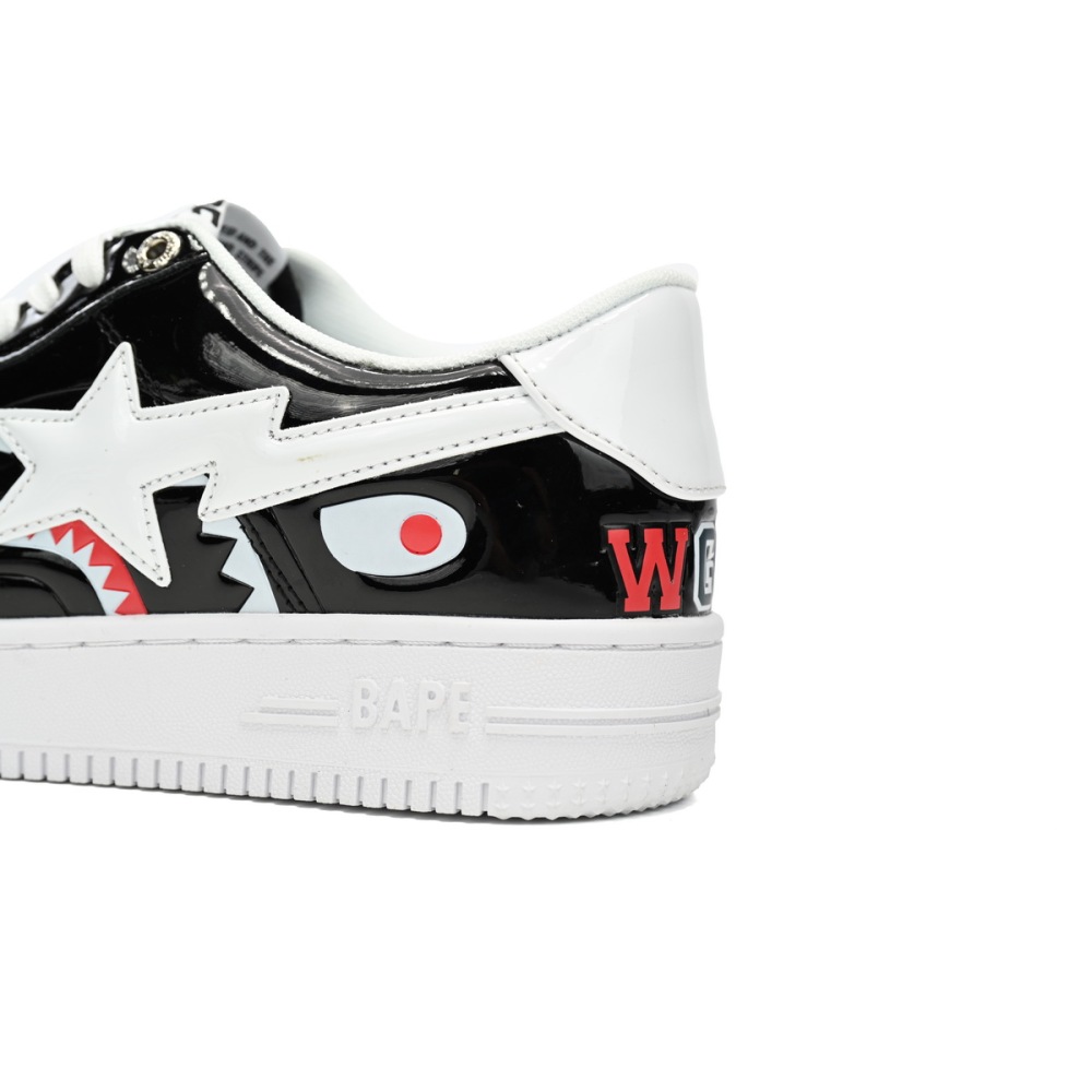 A Bathing Ape Bape Sta Low Color Block Shark Black  1H30-191-009 
