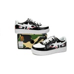 A Bathing Ape Bape Sta Low Color Block Shark Black  1H30-191-009 