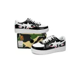A Bathing Ape Bape Sta Low Color Block Shark Black  1H30-191-009 