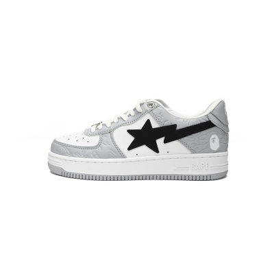 A Bathing Ape Bape Sta Low Grey Black 1H70-191-002 01