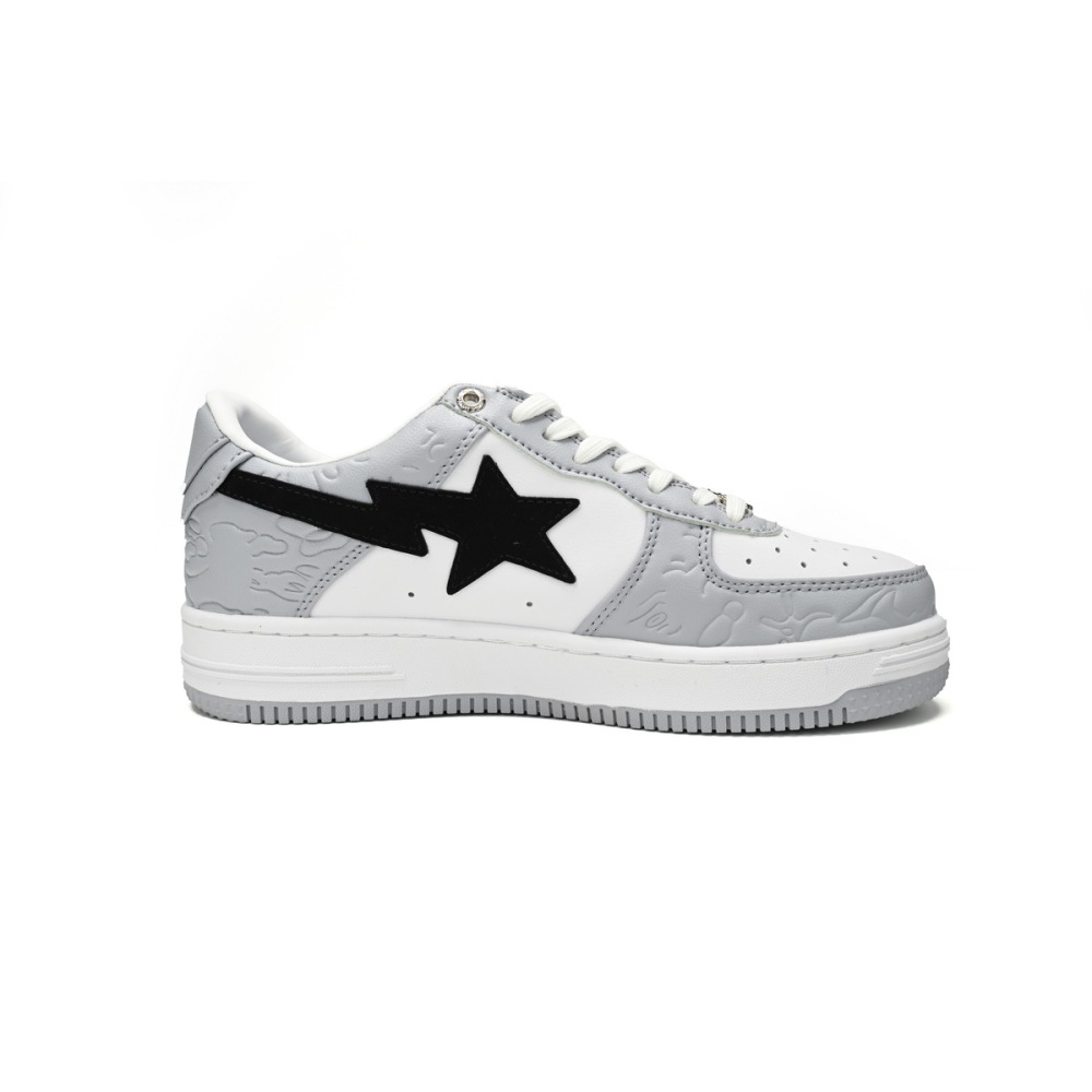 A Bathing Ape Bape Sta Low Grey Black 1H70-191-002