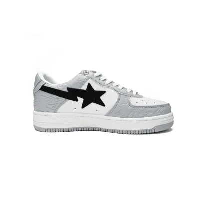 A Bathing Ape Bape Sta Low Grey Black 1H70-191-002 02