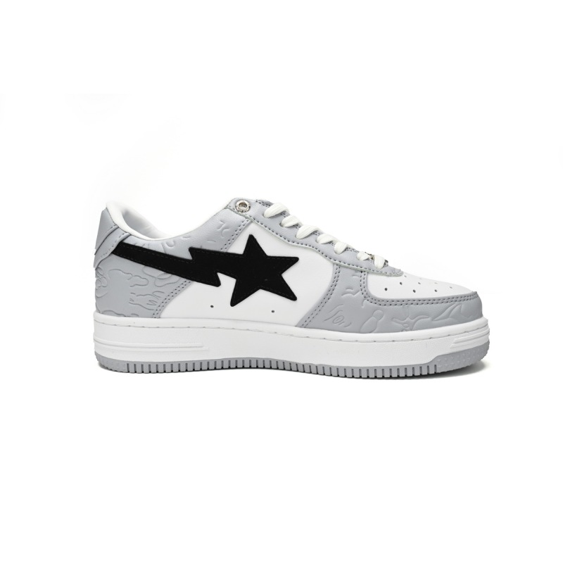 A Bathing Ape Bape Sta Low Grey Black 1H70-191-002