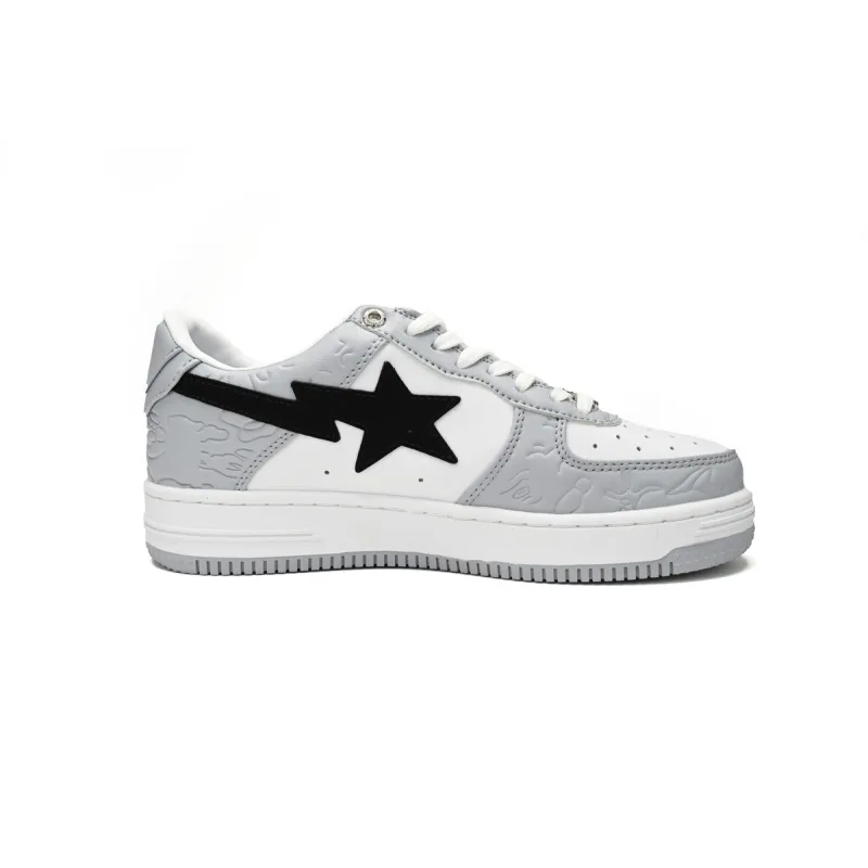 A Bathing Ape Bape Sta Low Grey Black 1H70-191-002