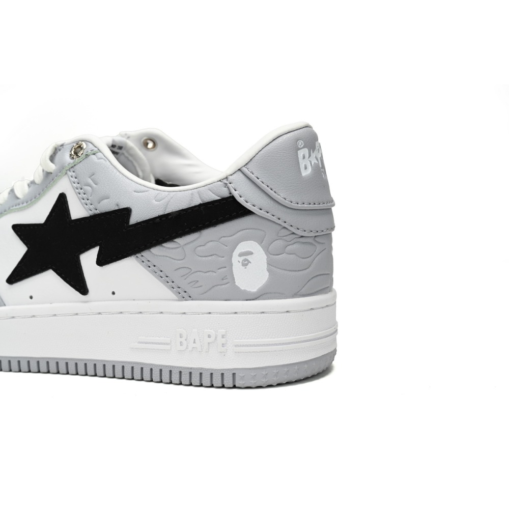 A Bathing Ape Bape Sta Low Grey Black 1H70-191-002
