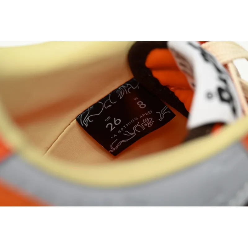 A Bathing Ape Bape Sta Low Grey Orange  1H70-291-002