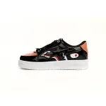 A Bathing Ape Bape Sta Low Mad Shark Black Orange  1H30-191-005