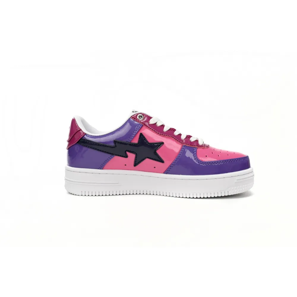 A Bathing Ape Bape Sta Low Purple Mirror Surface  1H20 191 046