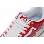 A Bathing Ape Bape Sta Low Red And White Mirror Surface  1170 191 022 