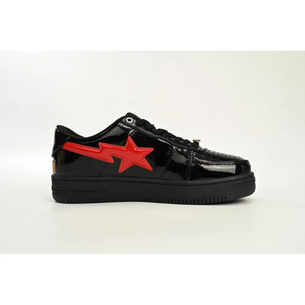 A Bathing Ape Bape Sta Low Shark Black 1H30 191 012 
