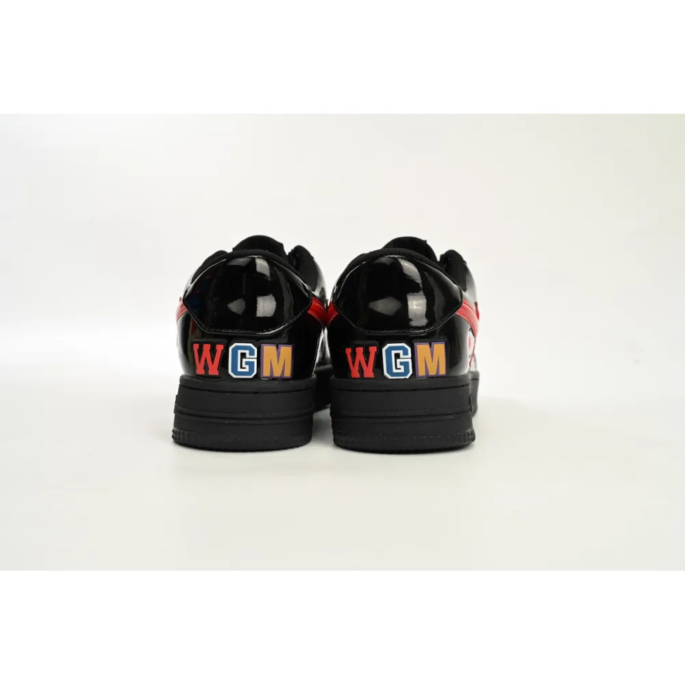 A Bathing Ape Bape Sta Low Shark Black 1H30 191 012 