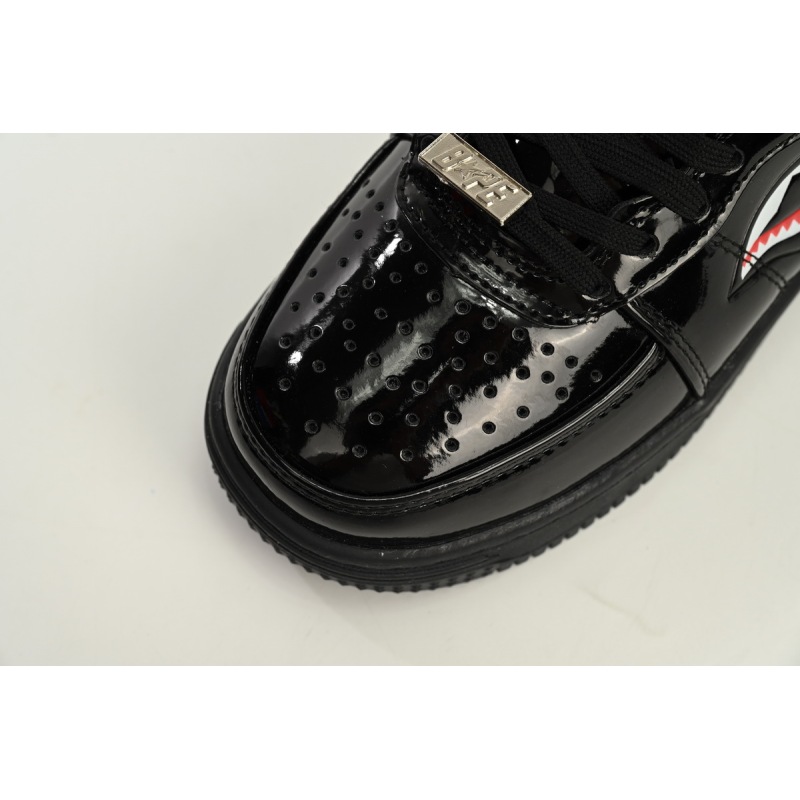 A Bathing Ape Bape Sta Low Shark Black 1H30 191 012 