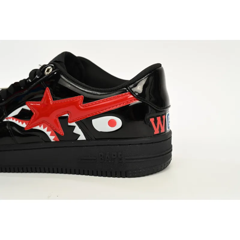 A Bathing Ape Bape Sta Low Shark Black 1H30 191 012 