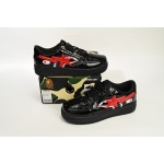 A Bathing Ape Bape Sta Low Shark Black 1H30 191 012 