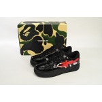 A Bathing Ape Bape Sta Low Shark Black 1H30 191 012 