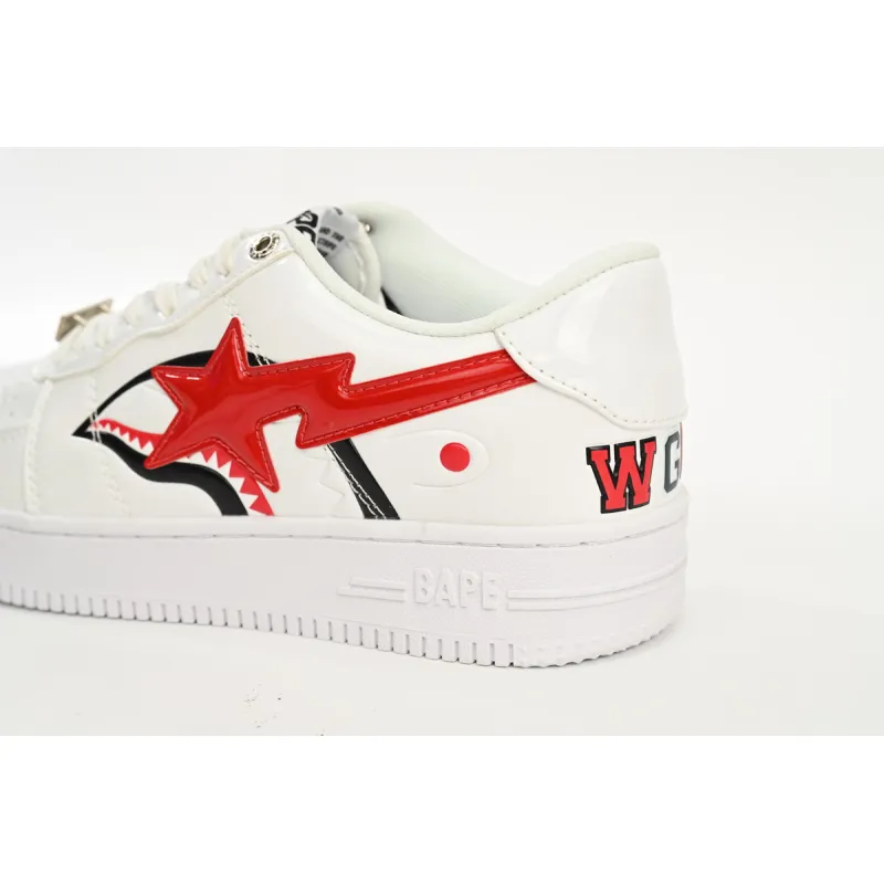 A Bathing Ape Bape Sta Low Shark White  1F70-191-004 