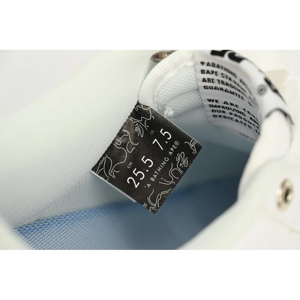 A Bathing Ape Bape Sta Low Shark White  1F70-191-004 