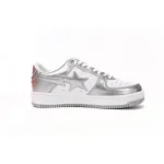 A Bathing Ape Bape Sta Low Silver 1H73 191 921