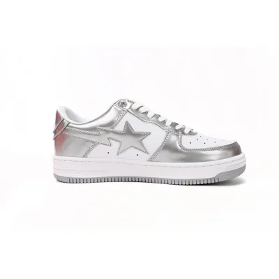 A Bathing Ape Bape Sta Low Silver 1H73 191 921 02
