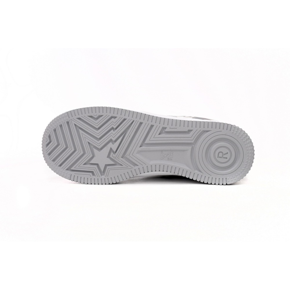 A Bathing Ape Bape Sta Low Silver 1H73 191 921