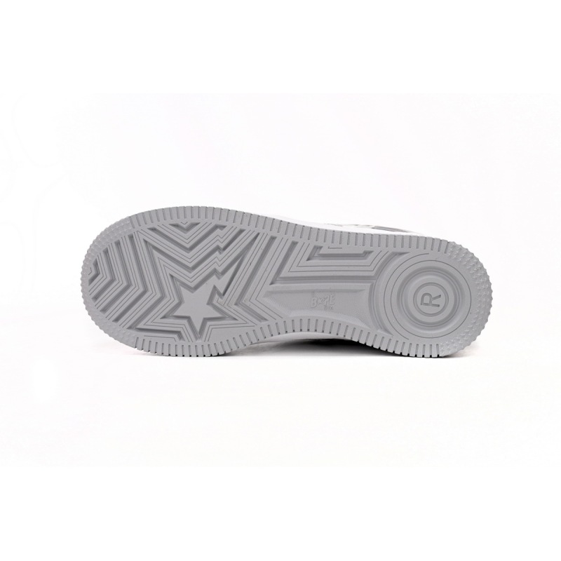 A Bathing Ape Bape Sta Low Silver 1H73 191 921