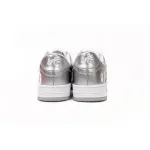 A Bathing Ape Bape Sta Low Silver 1H73 191 921