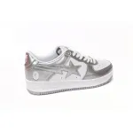 A Bathing Ape Bape Sta Low Silver 1H73 191 921