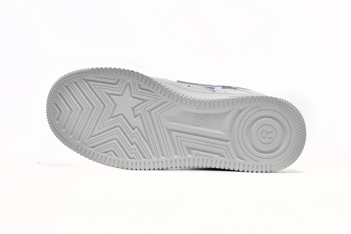 A Bathing Ape Bape Sta Low White ABC Camo Blue (2021) 1H20191045-BLU