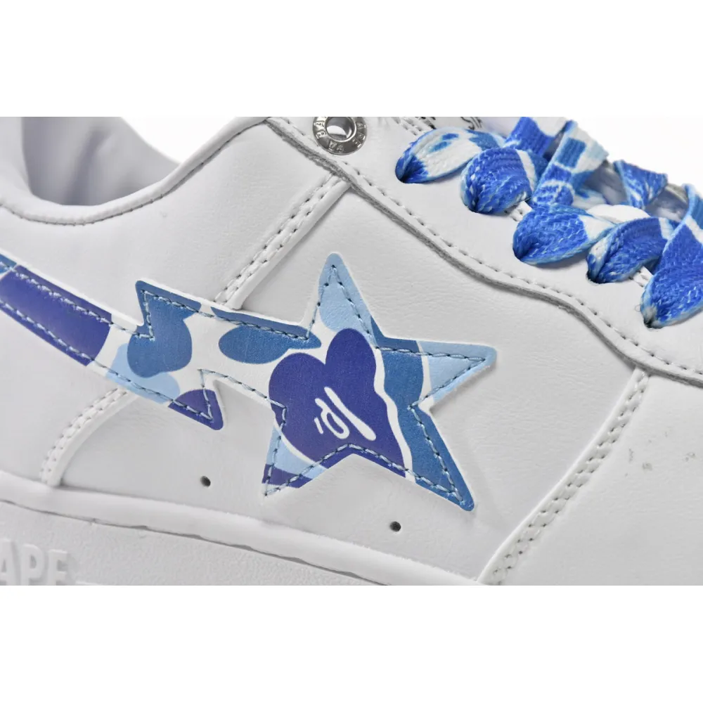 A Bathing Ape Bape Sta Low White ABC Camo Blue (2021) 1H20191045-BLU