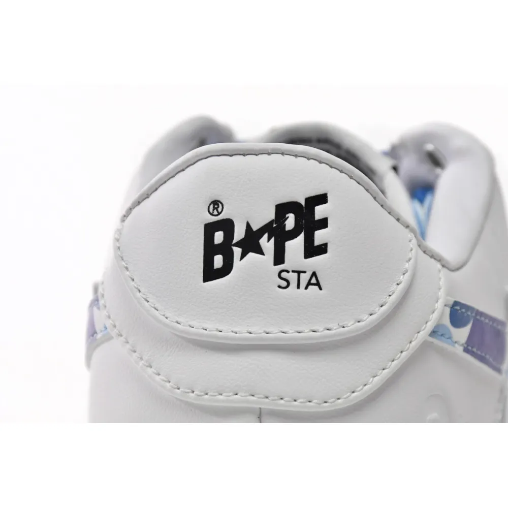 A Bathing Ape Bape Sta Low White ABC Camo Blue (2021) 1H20191045-BLU