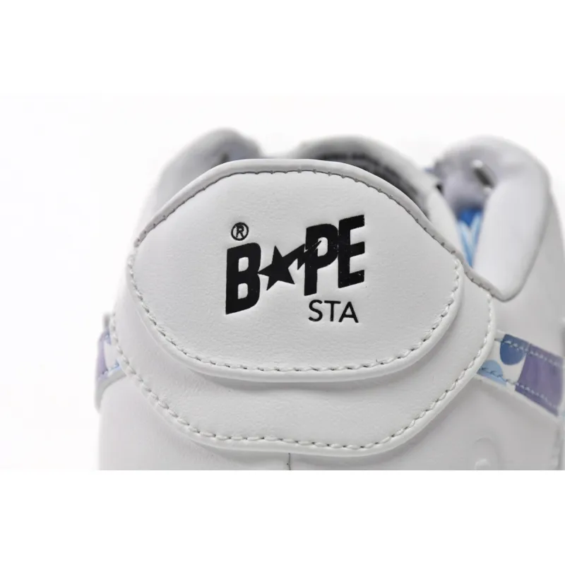 A Bathing Ape Bape Sta Low White ABC Camo Blue (2021) 1H20191045-BLU