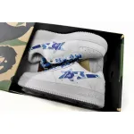 A Bathing Ape Bape Sta Low White ABC Camo Blue (2021) 1H20191045-BLU
