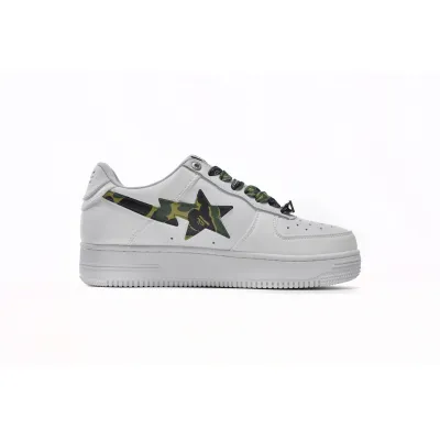 A Bathing Ape Bape Sta Low White ABC Camo Green (2021) 1H20191045-GRN 02
