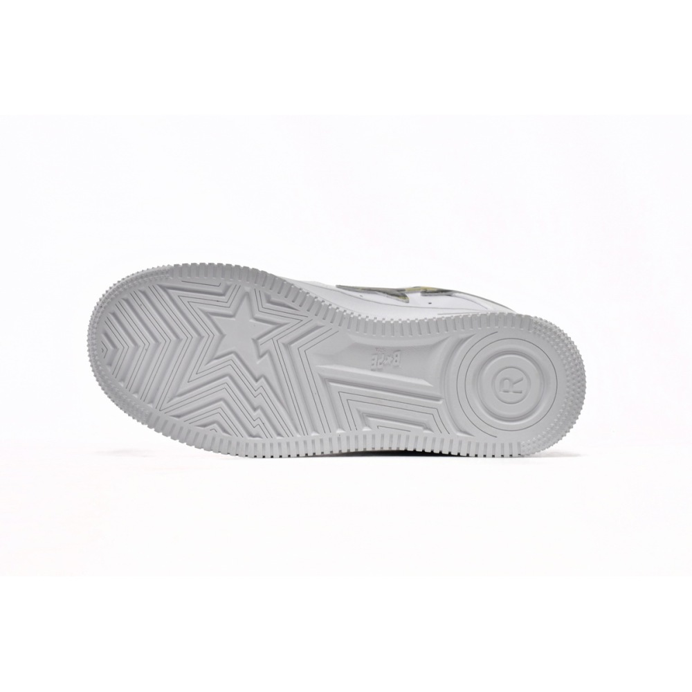A Bathing Ape Bape Sta Low White ABC Camo Green (2021) 1H20191045-GRN