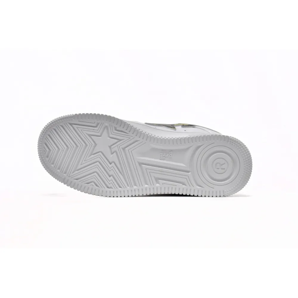 A Bathing Ape Bape Sta Low White ABC Camo Green (2021) 1H20191045-GRN