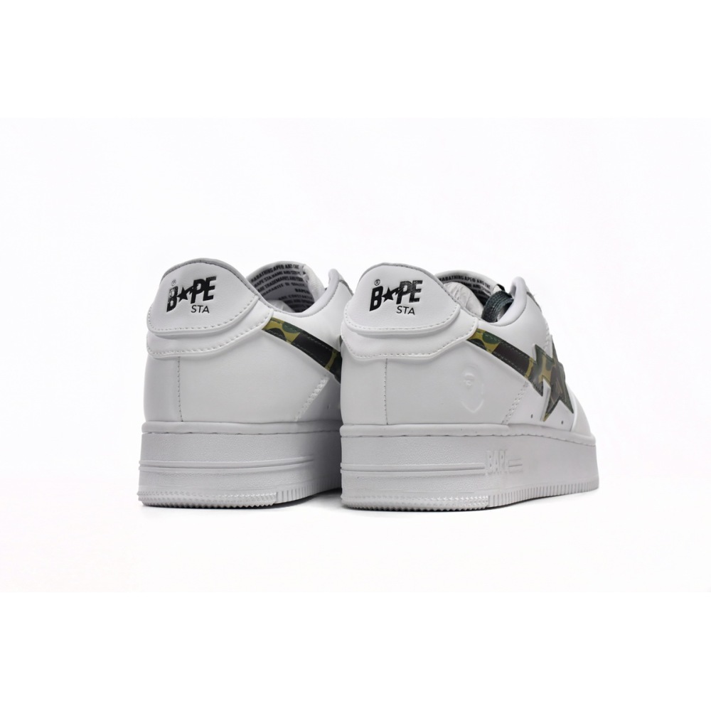 A Bathing Ape Bape Sta Low White ABC Camo Green (2021) 1H20191045-GRN