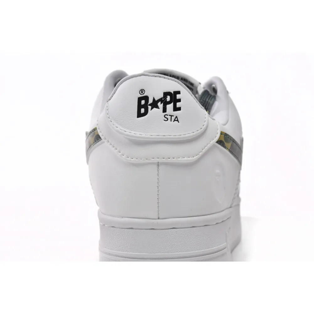 A Bathing Ape Bape Sta Low White ABC Camo Green (2021) 1H20191045-GRN