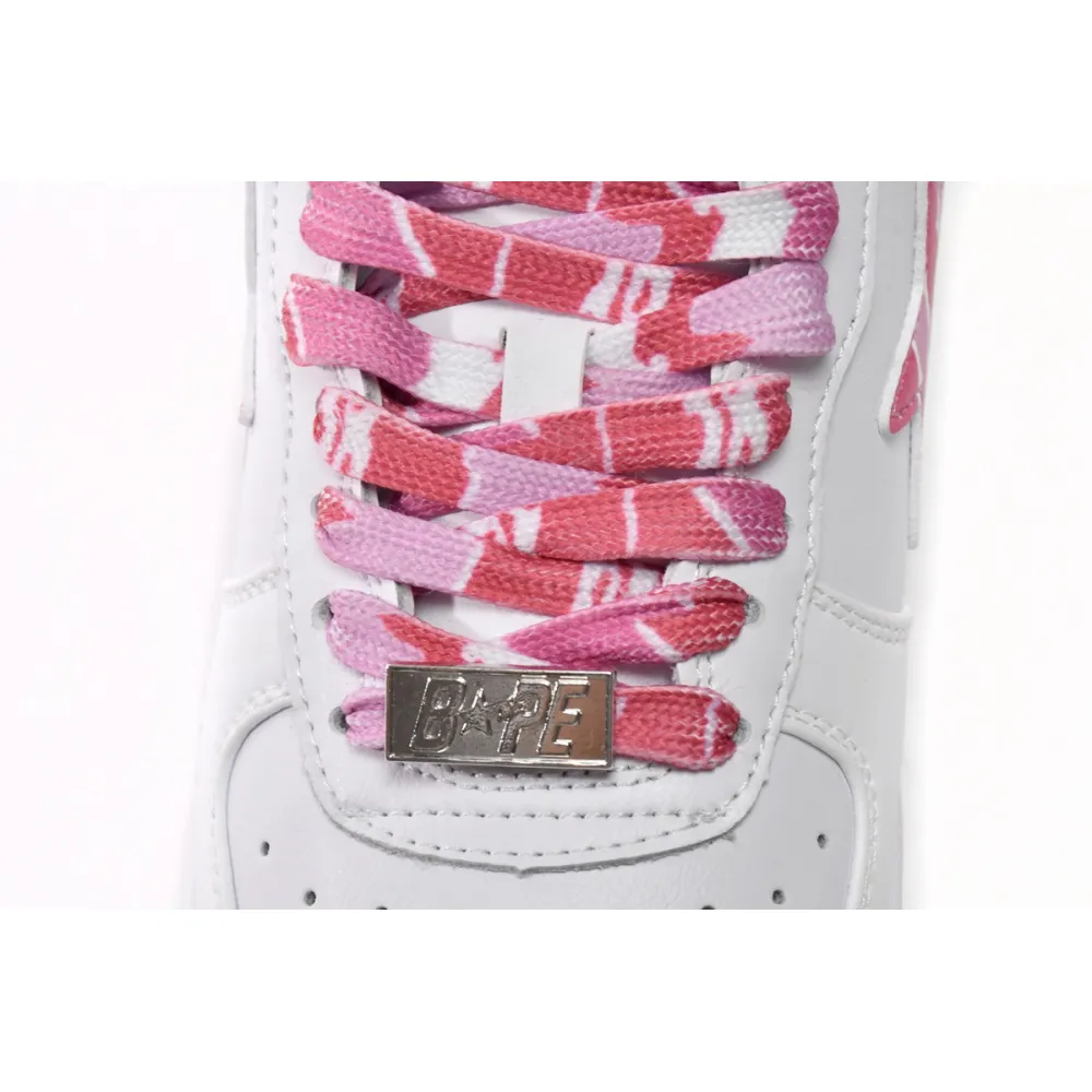A Bathing Ape Bape Sta Low White ABC Camo Pink (2021) 1H20191045-PNK