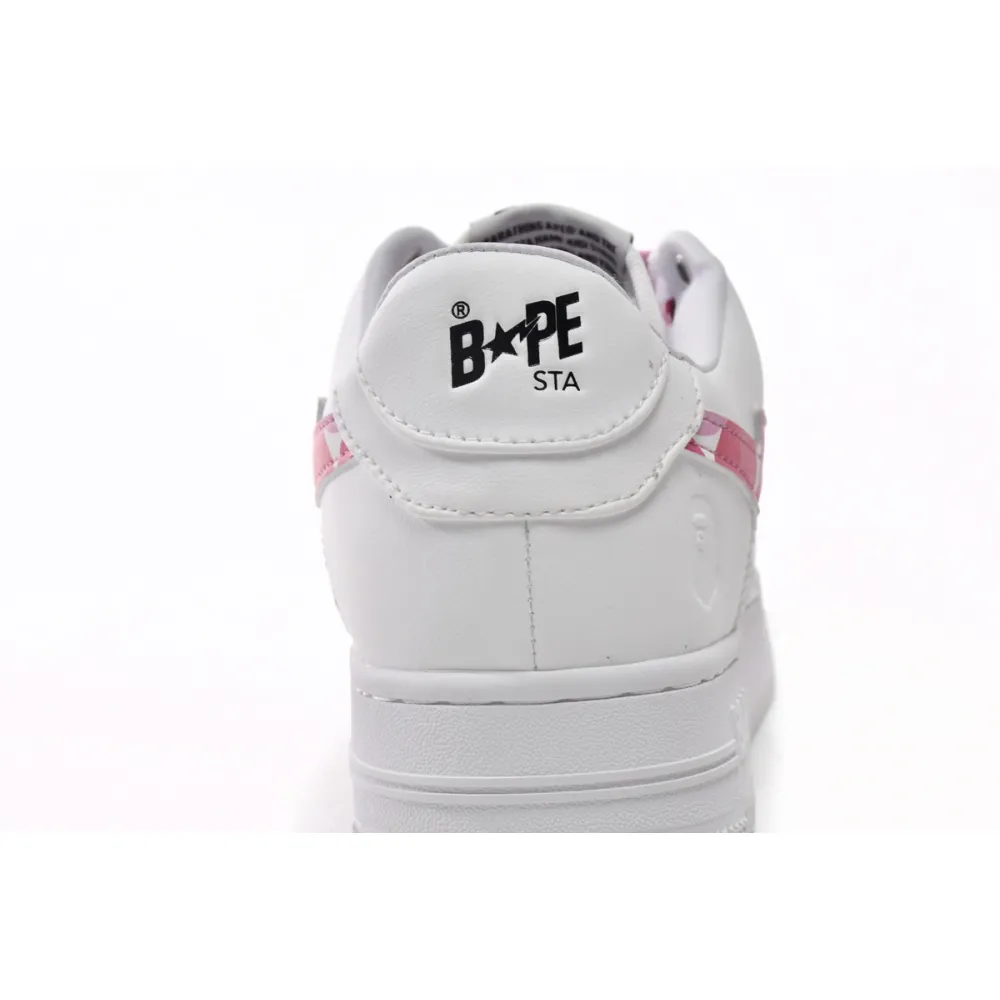 A Bathing Ape Bape Sta Low White ABC Camo Pink (2021) 1H20191045-PNK