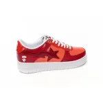 A Bathing Ape Bape Sta Low White Dark Red Mirror Surface  1H20 191 046