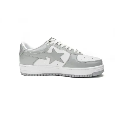 A Bathing Ape Bape Sta Low White Grey Rao Noodles  1170-191-021 02