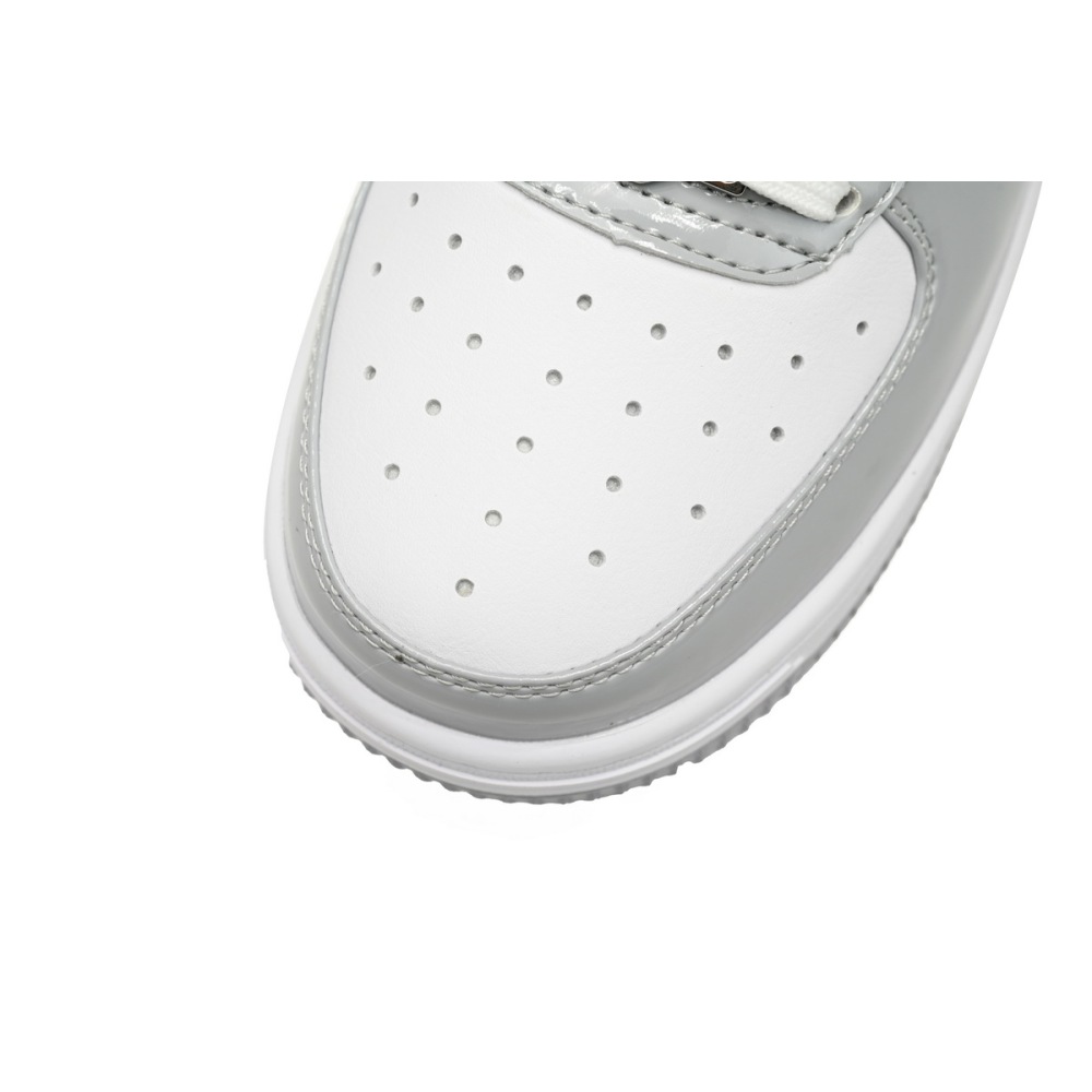 A Bathing Ape Bape Sta Low White Grey Rao Noodles  1170-191-021