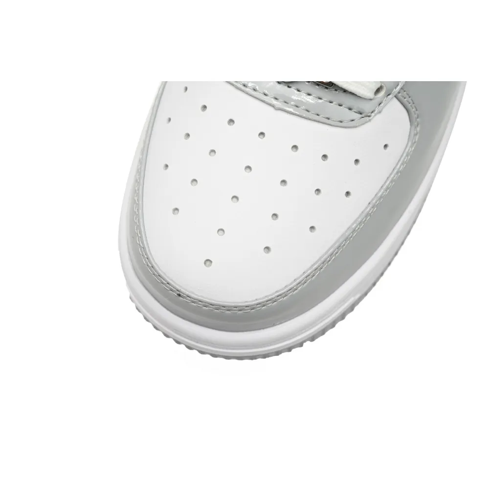 A Bathing Ape Bape Sta Low White Grey Rao Noodles  1170-191-021