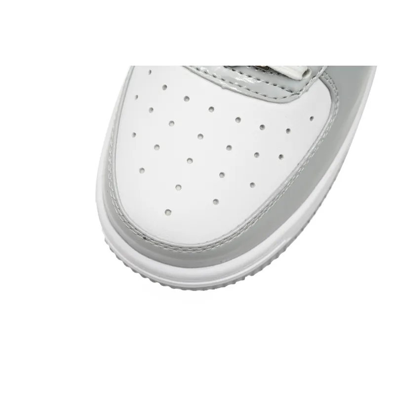 A Bathing Ape Bape Sta Low White Grey Rao Noodles  1170-191-021