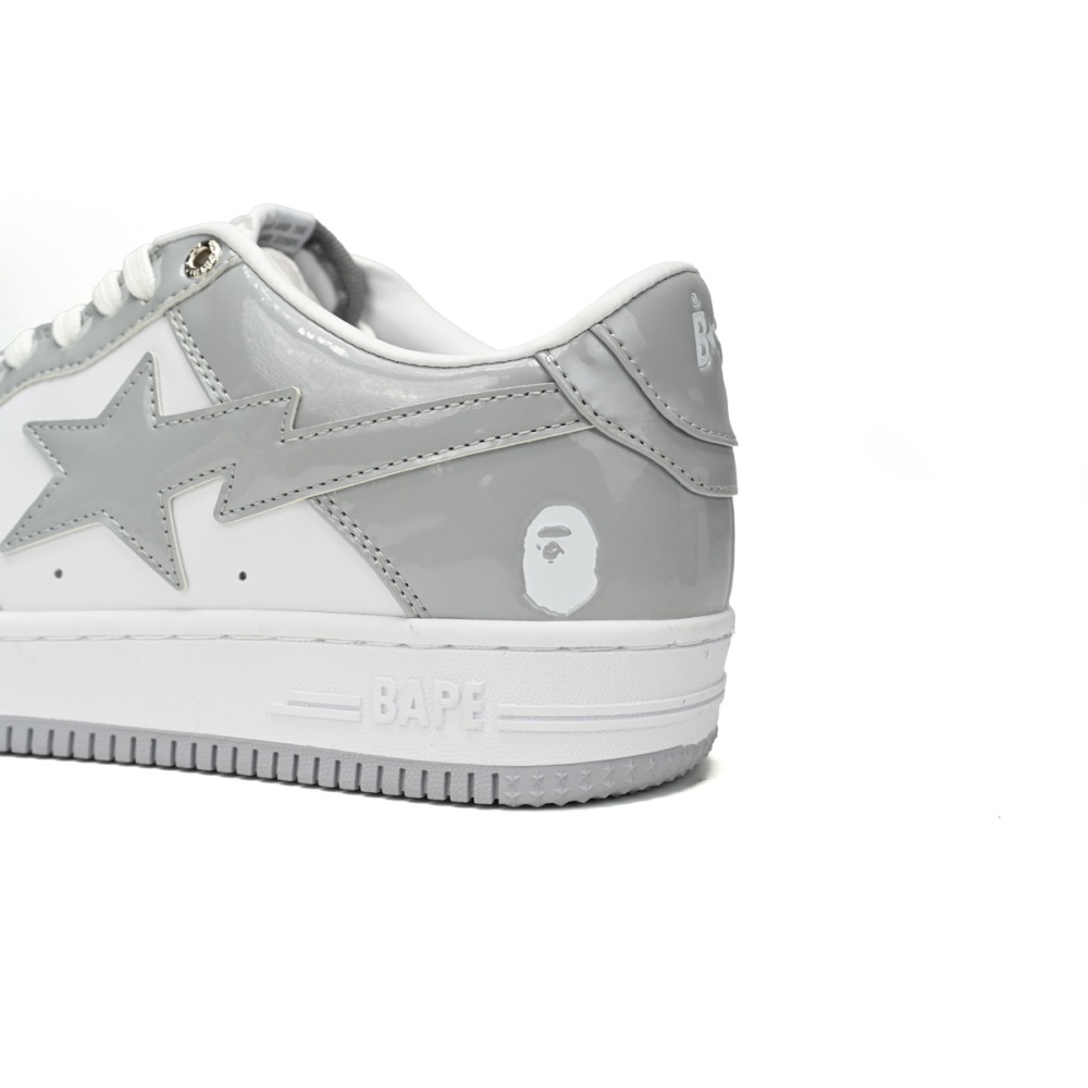 A Bathing Ape Bape Sta Low White Grey Rao Noodles  1170-191-021