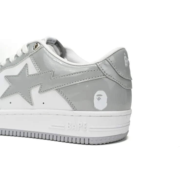 A Bathing Ape Bape Sta Low White Grey Rao Noodles  1170-191-021