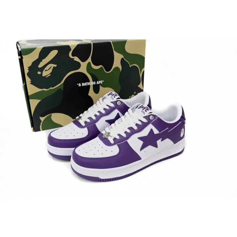 A Bathing Ape Bape Sta Low White Purple 1170 0191 007 