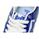 A Bathing Ape Bape Sta Patent Leather White Blue (2023) 1170-191-022